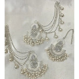 Multicolor Antique-Style Metal Earrings — Statement Jhumka (1 Pc)