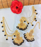 Multicolor Antique-Style Metal Earrings — Statement Jhumka (1 Pc)