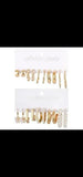 Off-White Alloy Statement Earrings - Lightweight Fashion Jewelry