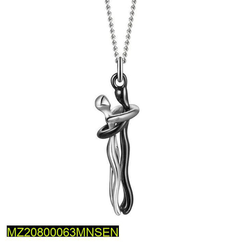 Couple Pendant Necklace – 45cm Metal Pendant Chain (Unisex)