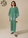 Elegant Cotton Chikankari Embroidered 2 Piece Women's Suit