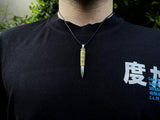 Men's Bullet Design Alloy Pendant - Brown & Golden Necklace