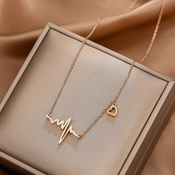 Gold-Plated Modern Alloy Pendant - Elegant Necklace for Women