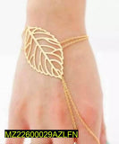 Golden Leaf Bracelet — Elegant Alloy Fashion Bracelet for Women