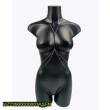 Silver-Plated Adjustable Belly Chain — Trendy Alloy Navel Jewelry