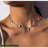 Delicate Butterfly Necklace for Girls — Adjustable Alloy Chain