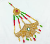 Resin Polish Jhumar for Women with Red Stones – Majestic Jewellery