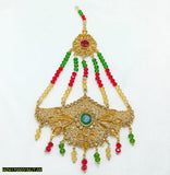 Resin Polish Jhumar for Women with Red Stones – Majestic Jewellery