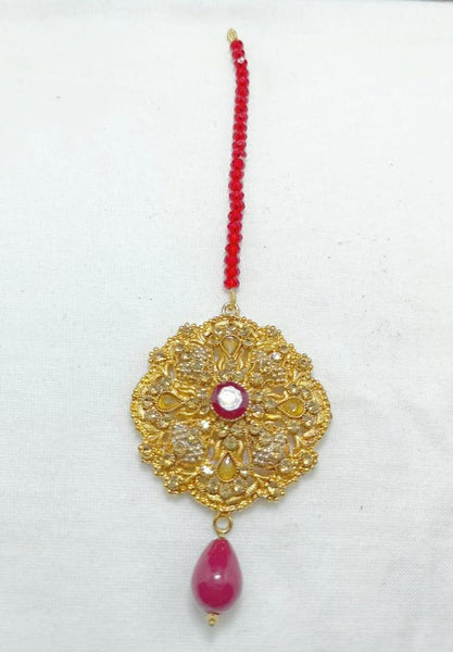 Red Resin Polish Bindiya – Slim Elegant Tikka Accent