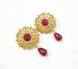 Maroon Casting Jewellery Tops — 2-Piece Set by Majestic