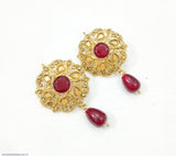 Maroon Casting Jewellery Tops — 2-Piece Set by Majestic