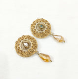 Golden Casting Fashion Tops — 2 Pc Premium Jewelry Accents