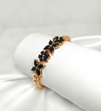 Majestic Black Chain Bracelet - Elegant Alloy Bracelet for Women
