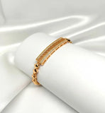 Majestic Golden Chain Bracelet – Elegant Alloy Fashion Bracelet