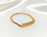 Majestic Golden Chain Bracelet – Elegant Alloy Fashion Bracelet