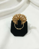 Elegant Adjustable White Ring — Lightweight Fashion Jewelry for Women