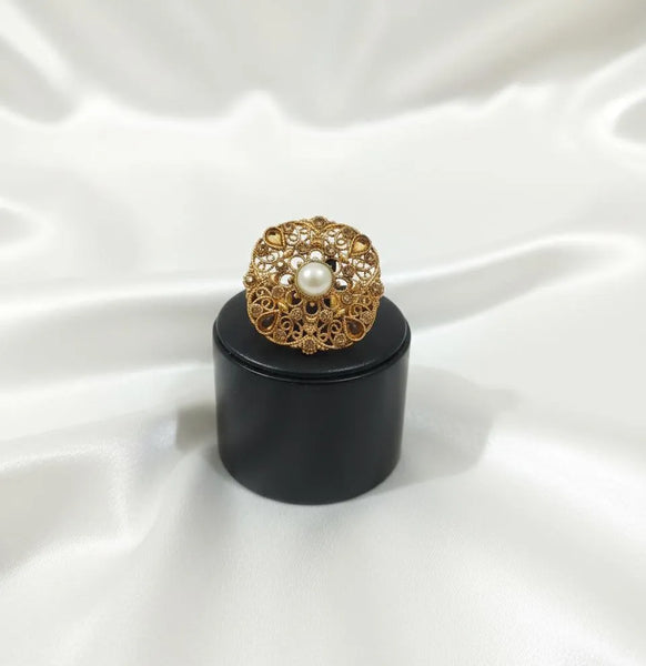 Adjustable White Casting Ring — Elegant Minimalist Jewelry