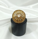 Adjustable White Ring — Elegant Casting Jewelry for Women