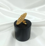 Adjustable White Ring — Elegant Casting Jewelry for Women