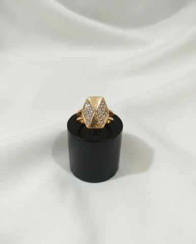 Plain Golden Alloy Ring – Minimalist Everyday Women's Jewelry