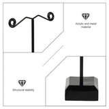 Modern Black Metal Jewellery Stand — Sleek Organizer for Necklaces