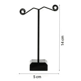 Modern Black Metal Jewellery Stand — Sleek Organizer for Necklaces