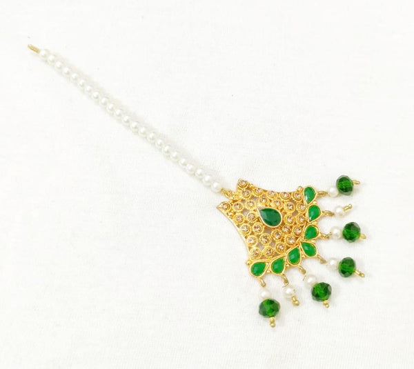 Majestic Golden Polish Bindiya - Multicolor Traditional Bindis