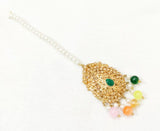 Premium Multicolor & White Bindi — Elegant Traditional Indian Tikka