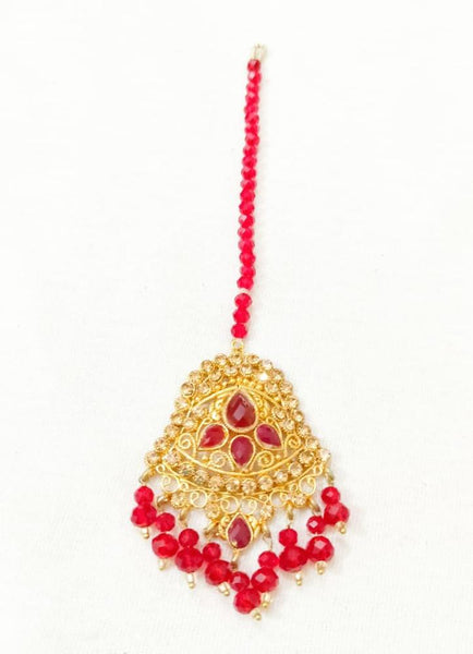 Maroon & Gold Polish Bindiya — Traditional Indian Tikka Accent