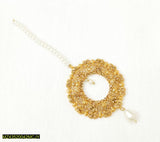 Golden Polish Bindiya for Women - Adjustable Single Piece