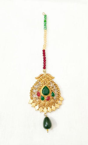 Golden Polish Bindiya - Adjustable Indian Tikka for Women