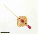 Golden Polish Casting Bindiya – Adjustable Single Piece | Majestic Jewellery