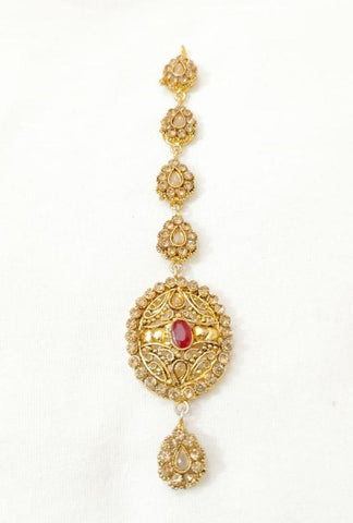 Golden Polish Bindiya - Adjustable Casting Tikka for Women