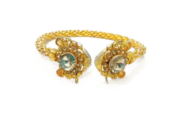 Gold-Plated Kara Bangle — Elegant Slim 2.6 Inch Women's Bracelet