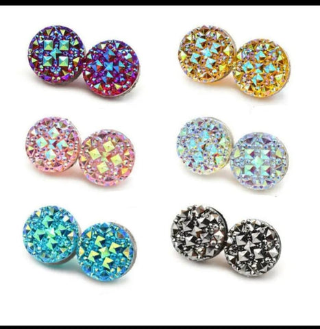 Magnetic Hijab Pins - Resin Scarf Pins (2 Pairs) in Multiple Colors