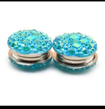 Magnetic Resin Hijab Pins — 2 Pairs | Black, Blue, Pink, White, Red, Yellow