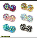 Magnetic Resin Hijab Pins — 2 Pairs | Black, Blue, Pink, White, Red, Yellow