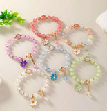 Modern Multicolor Antique-Plated Charm Bracelet - Adjustable Gift Box