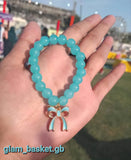 Multicolor Crystal Charm Bracelet - Antique Plated, Adjustable