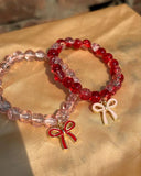 Multicolor Crystal Charm Bracelet - Antique Plated, Adjustable