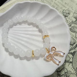 Multicolor Crystal Charm Bracelet - Antique Plated, Adjustable