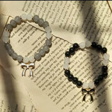 Multicolor Crystal Charm Bracelet - Antique Plated, Adjustable