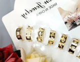 Adjustable Golden Alloy Ring Set — 10-Piece Multi-Design