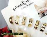 Adjustable Golden Alloy Ring Set — 10-Piece Multi-Design