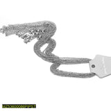 Plain Silver-Tone Alloy Chains — Pack of 12 Adjustable Necklaces