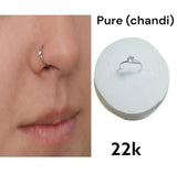 Elegant Silver Nose Ring for Women — Classic Minimalist Nose Stud