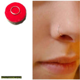Sterling Chandi Nose Pin - Minimal Silver Nose Stud (1 Pc)