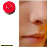 Premium Chandi Silver Nose Pin - 1 Pc Elegant Nose Stud