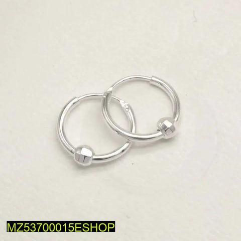 Small Italian 925 Sterling Silver Chandi Hoop Earrings - Lightweight