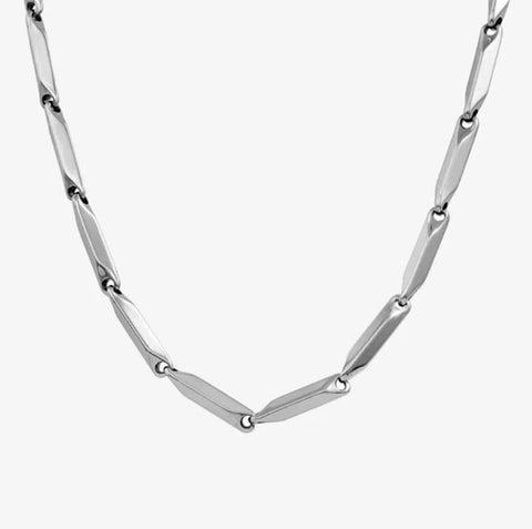 Adjustable Stainless Steel Necklace - Silver Chain for Men & Women
